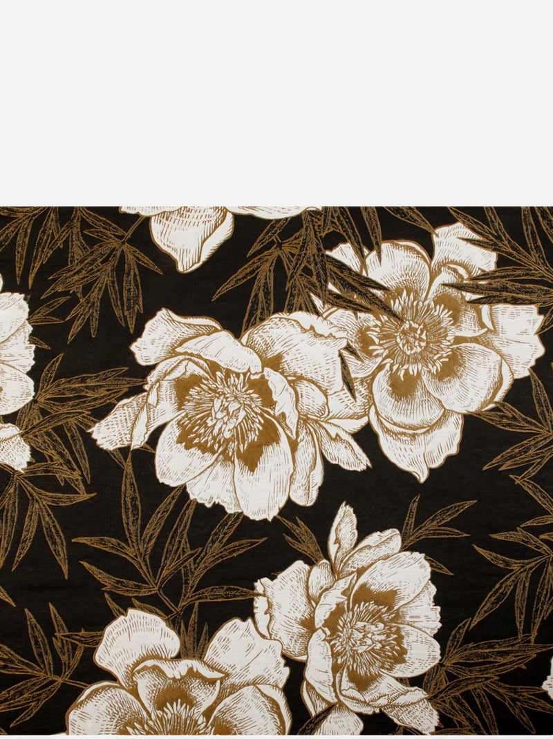 Rideau d'ameublement "Peonia" Noir - Kiabi