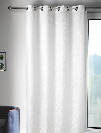 Rideau d'ameublement shantung tout brodé