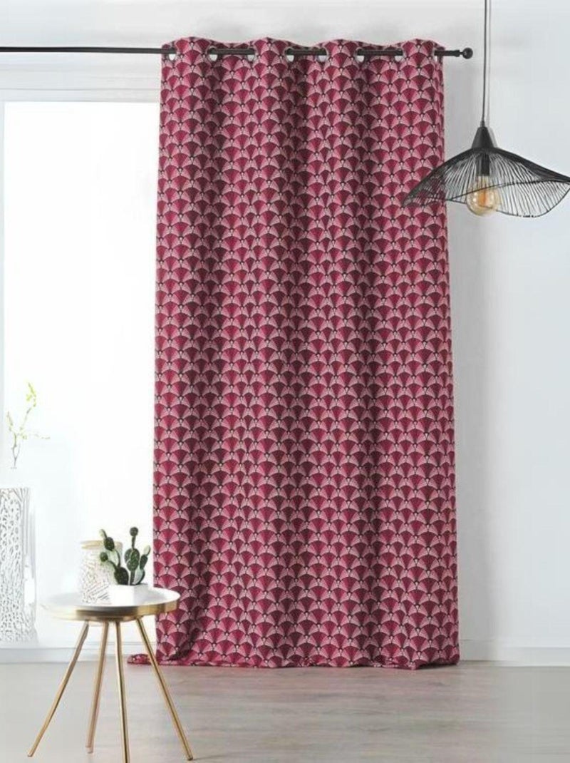 Rideau D'Ameublement Style Année 30 Rouge - Kiabi