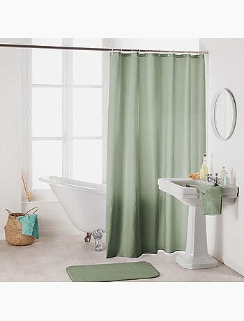 Rideau de douche 180 x 200 cm Essencias framboise