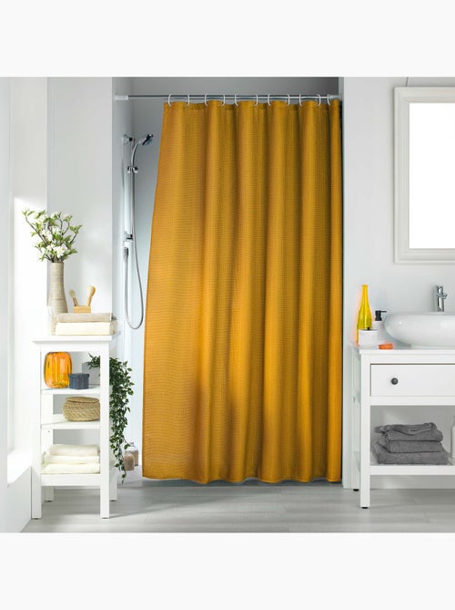 Rideau de douche 180 x 200 cm quartz ocre - Kiabi Rideau de douche 180 x 200 cm quartz ocre - Kiabi