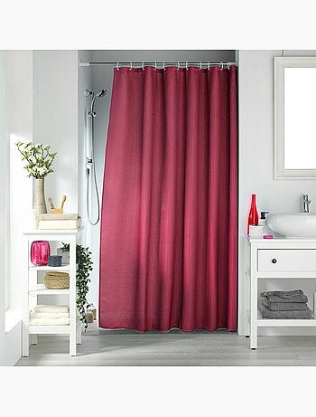 Rideau de douche 180 x 200 cm Quartz terracotta