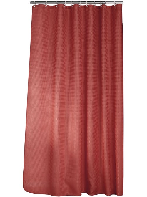 Rideau de douche 180 x 200 cm Quartz terracotta - Kiabi Rideau de douche 180 x 200 cm Quartz terracotta - Kiabi