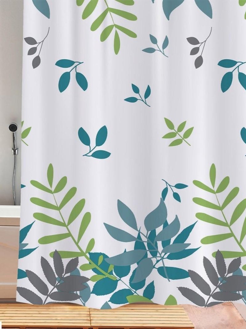 Rideau de douche 180x180 cm Late summer Bleu - Kiabi