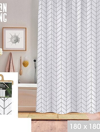 Rideau de douche 180x180 cm Lines