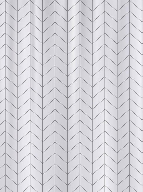 Rideau de douche 180x180 cm Lines - Kiabi