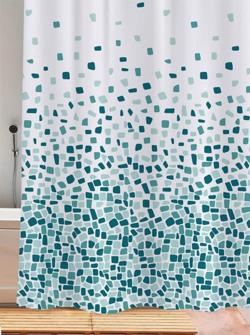 Rideau de douche 180x180 cm Mozaik - Kiabi
