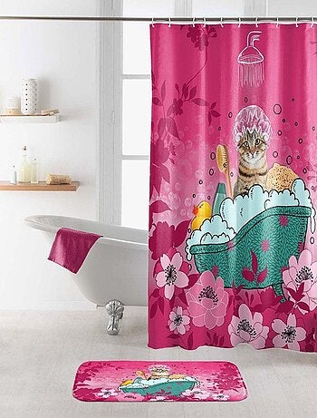 Rideau de douche 180x200 Chatibulle