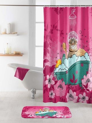 Rideau de douche 180x200 Chatibulle