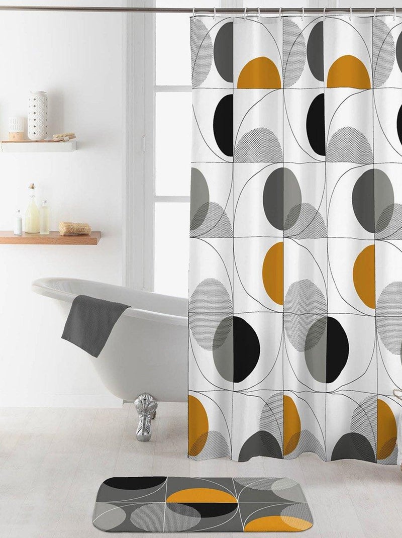 Rideau de douche 180x200 Color Pop gris Gris - Kiabi