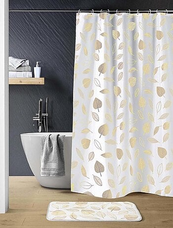 Rideau de douche 180x200 JOYA avec 12 anneaux