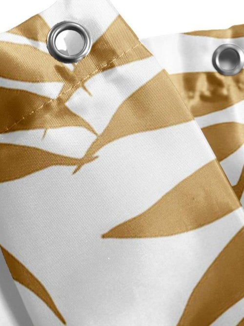 Rideau de douche 180x200 KELLY blanc avec 12 anneaux - Kiabi