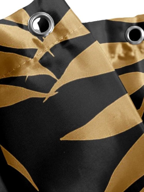 Rideau de douche 180x200 KELLY Noir avec 12 anneaux - Kiabi