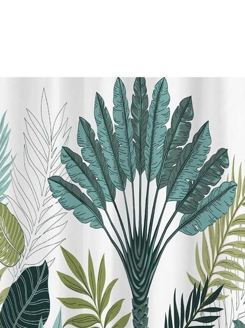 Rideau de douche 180x200 Panazio Vert - Kiabi