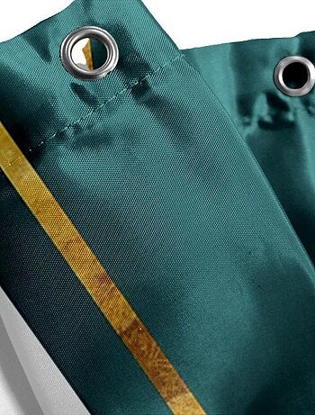 Rideau de douche 180x200 PLUMISS avec 12 anneaux