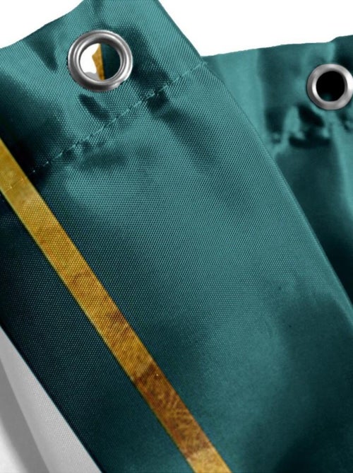 Rideau de douche 180x200 PLUMISS avec 12 anneaux - Kiabi