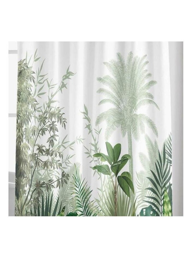 Rideau de douche 180x200 Vagabonde Vert - Kiabi