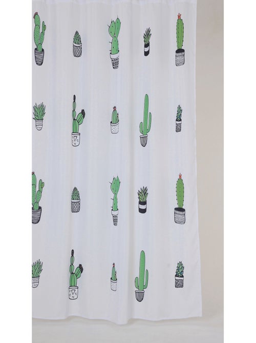 Rideau de douche à motifs cactus CACTUS - Kiabi Rideau de douche à motifs cactus CACTUS - Kiabi