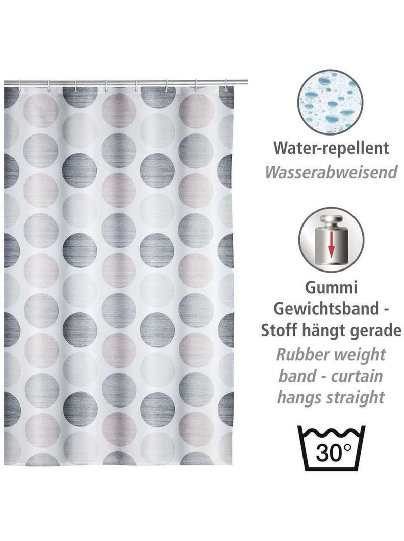 Rideau de douche à pois Multicolore - Kiabi