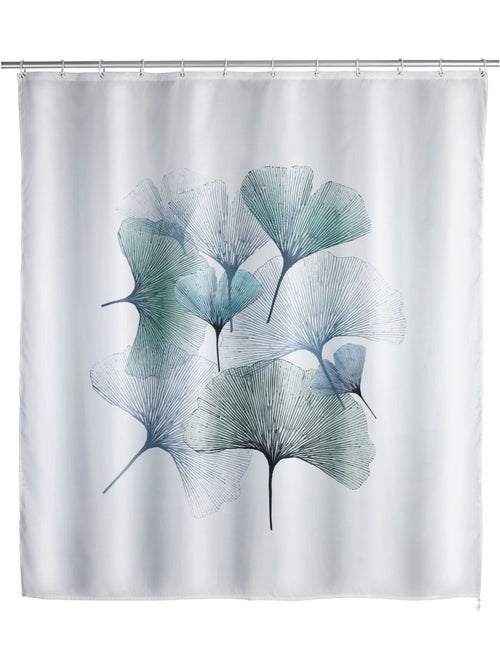 Rideau de douche anti-moisissure motif GINKGO - Kiabi