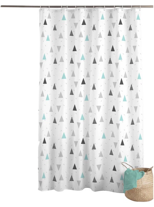 Rideau de douche avec cochets Maddy - Kiabi
