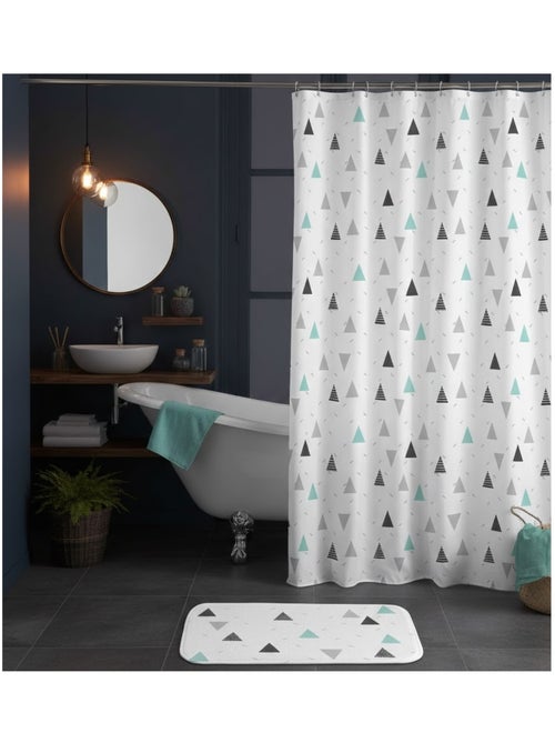 Rideau de douche avec cochets Maddy - Kiabi