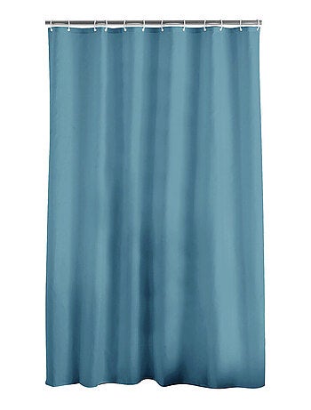 Rideau de douche avec crochets 180x200cm polyester uni
