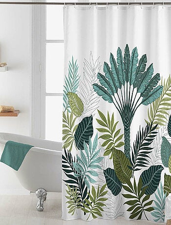 Rideau de Douche avec Crochets Panazio Tropical