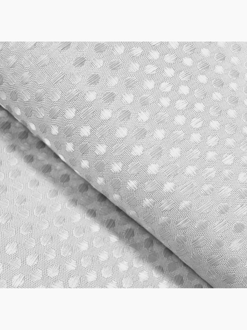 Rideau de douche avec crochets uni quartz Blanc - Kiabi
