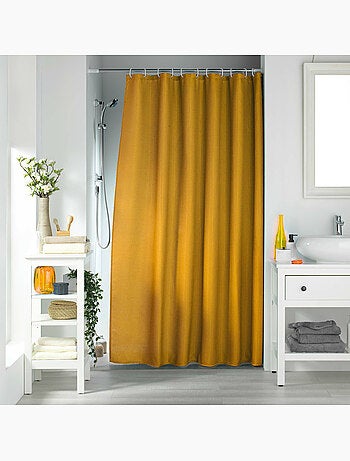 Rideau de douche avec crochets uni quartz