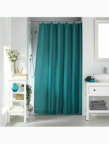 Rideau de douche avec crochets uni quartz