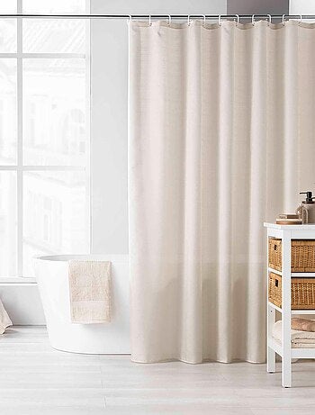 Rideau de douche avec crochets Yalline