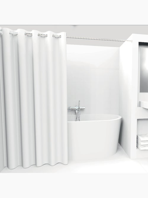 Rideau de douche avec oeillets ECO - Kiabi
