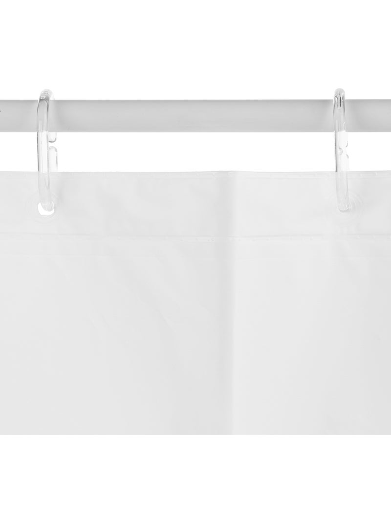 Rideau de douche avec oeillets ECO Blanc - Kiabi