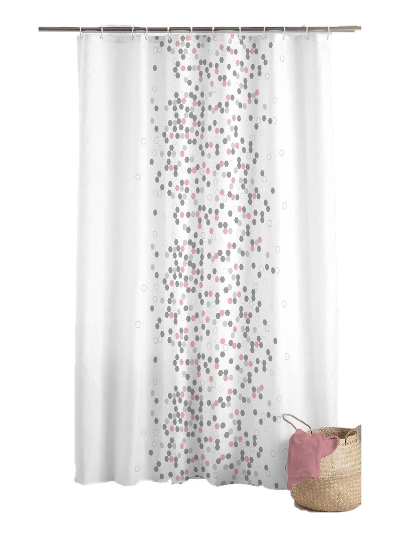 Rideau de douche Bulle Effervescence Blanc - Kiabi