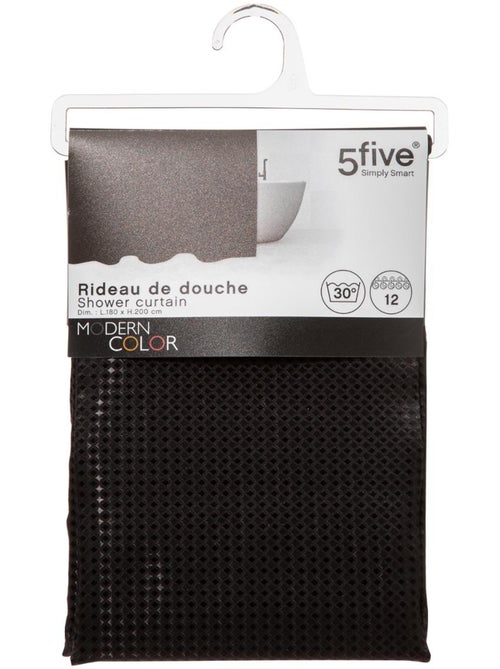 Rideau de douche charbon MODERN COLOR - Kiabi