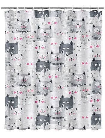 Rideau de douche chats