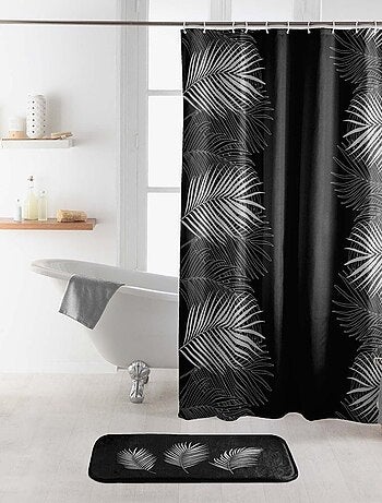 Rideau de douche cm Orbella noir argent