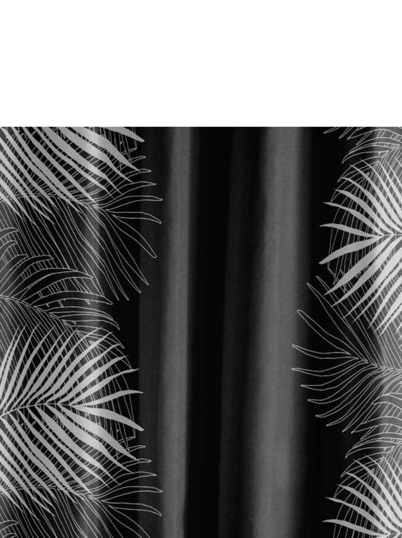 Rideau de douche  cm Orbella noir argent Noir - Kiabi