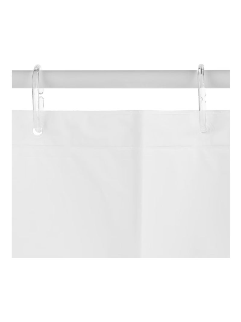 Rideau de douche Collection Evas Blanc - Kiabi