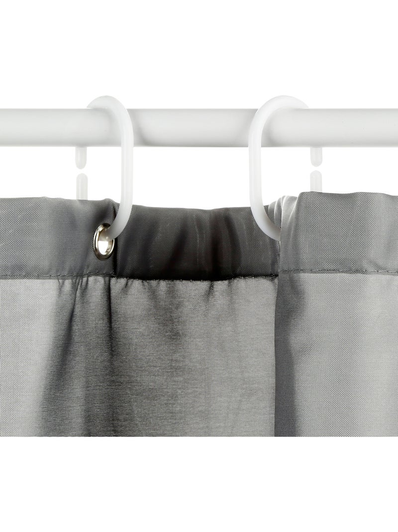 Rideau de douche COLORAMA Gris galet - Kiabi