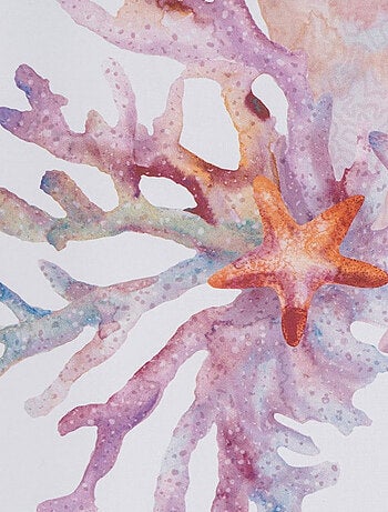 Rideau de douche décor marin - 180 x 200 cm