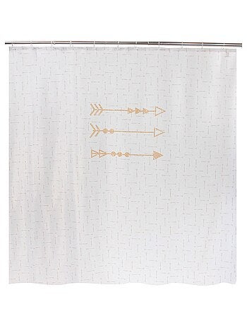 Rideau de douche design ethnique ARROW GOLD