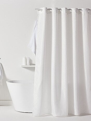 Rideau de douche effet gaufré 180 x 200 cm