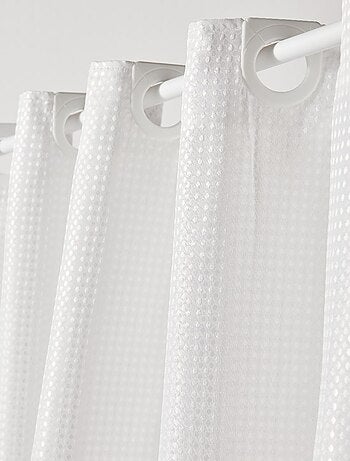 Rideau de douche effet gaufré 180 x 200 cm