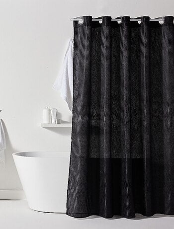 Rideau de douche effet gaufré 180 x 200 cm