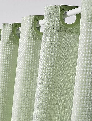 Rideau de douche effet gaufré 180 x 200 cm