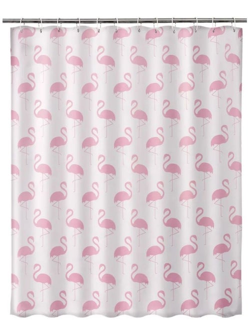 Rideau de douche flamants roses - Kiabi