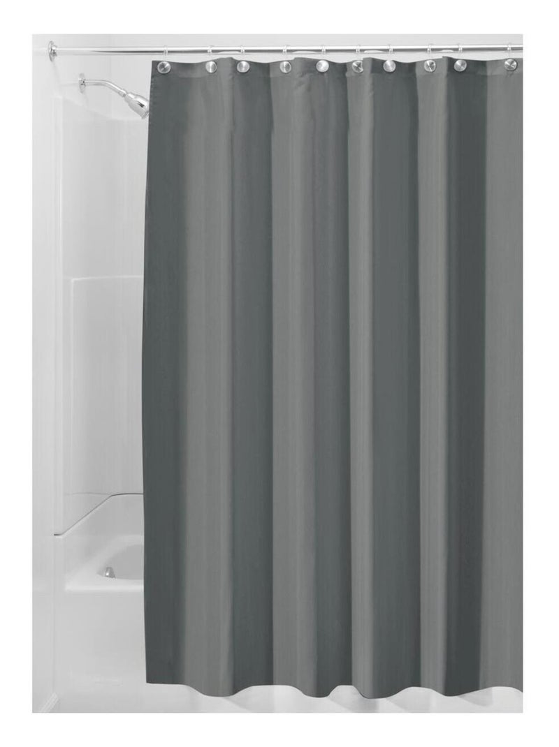 Rideau De Douche Gris En Polyester - 180 X 200 Cm gris anthracite - Kiabi