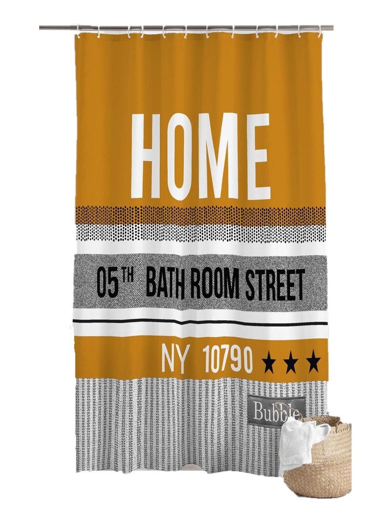 Rideau de douche Home street Marron - Kiabi